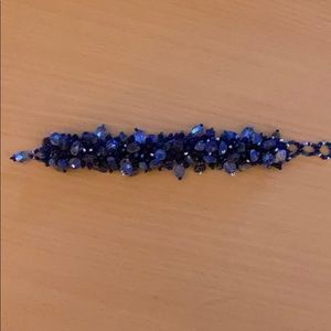 Blue beads bracelet